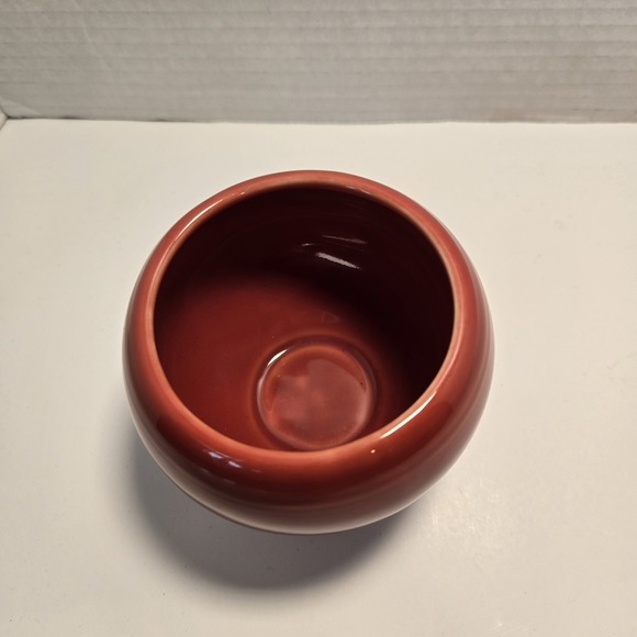 Vintage HLC‎ USA Fiesta ware Covered Missing Lid Sugar Bowl PAPRIKA Burnt Orange - Picture 3 of 8